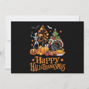Convites Feliz Dia das Bruxas Feliz Hallothanksmas