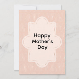 Convites Feliz Dia das Mães Boho tons terrosos linhas desen
