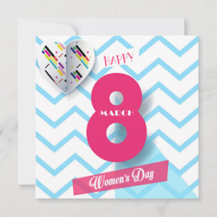 Convites Feliz dia das mulheres! 8 de março Feriado Interna