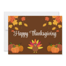 Feliz Dia de Ação de Graças com Folhas, Pumpkins e