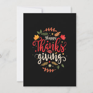 Convites Feliz Dia de Ação de Graças para Meninas Crianças
