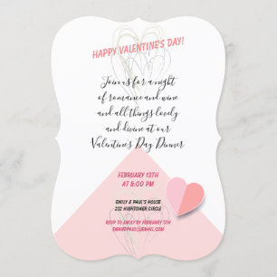 Convites Feliz dia de os namorados moderno Design