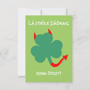 Convites Feliz Dia de São Patrício de Shamrock engraçado