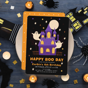 Convites Feliz Dia do Boo Casa Assombrada Fantasmas Anivers