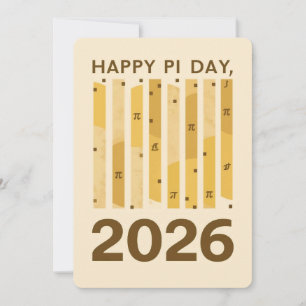 Convites Feliz Dia do Pi 2026 Cartaz de Design Minimalista