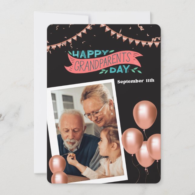 Convites Feliz Dia dos Avós Coloridos (Frente)