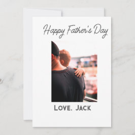 Convites Feliz dia dos pais foto amor moderno simples pai