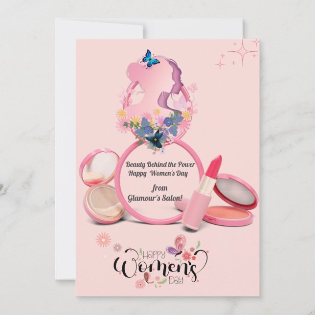 Convites Feliz Dia Internacional da Mulher (Frente)