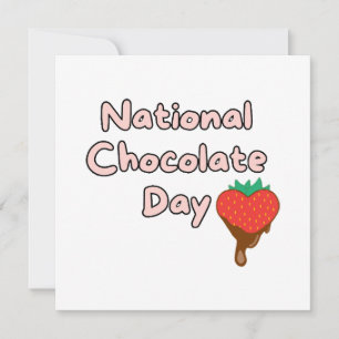 Convites Feliz dia nacional de chocolate