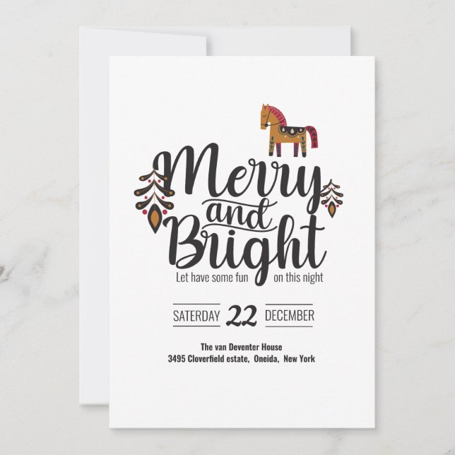 Convites Feliz e brilho (Frente)