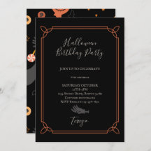 Feliz Festa de aniversário de Figuras de Halloween