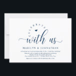 Convites Feliz Festa Depois, Janto de Elopemento de Casamen<br><div class="desc">Felizmente,  depois da festa de janto,  cartão de convite para elopemento de casamento,  no esquema de MARINHO BLUE. Este livro temático de elopemento de casamento é perfeito para a festa de festa de casamento de posto de casamento. Adicione seus detalhes do convite para comemoração do elopemento de casamento. #TeeshaDerrick</div>