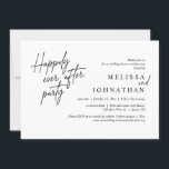 Convites Feliz Festa Depois, Janto Moderno de Casamento<br><div class="desc">Marque o começo de sua eternidade com elegância usando nosso cartão de convite para celebração de elopementos de casamento, com tema contemporâneo, "Feliz Nunca Depois da Festa". Perfeito para os casais estendendo sua alegre ocasião, este convite exude sofisticação com uma sugestão de brincadeira, definindo o palco para um evento memorável....</div>