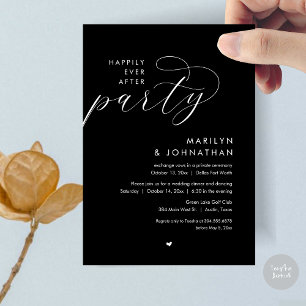 Convites Feliz Festa Depois, Janto Romântico de Casamento