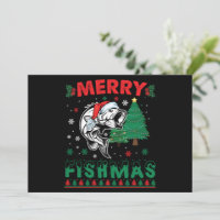 Feliz Fishmas Peixe Pai Pescador Natal