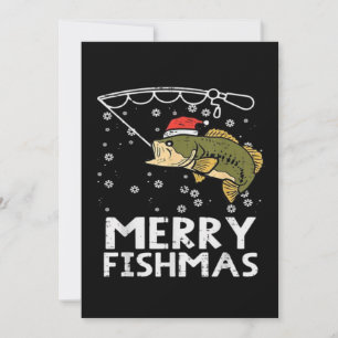 Convites Feliz Fishmas Peixe Pescaria Natal