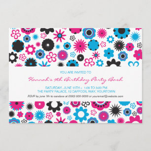 Convites Feliz Flower Party
