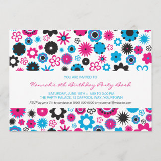Convites Feliz Flower Party