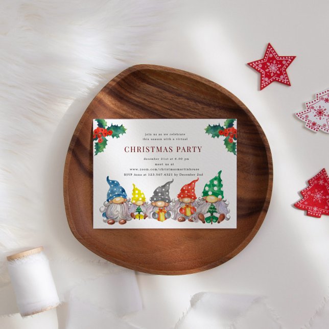 Convites Feliz Gnomos - Festa Virtual de Natal (Criador carregado)