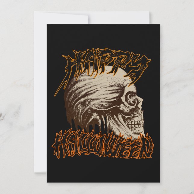 Convites feliz halloween  (Frente)