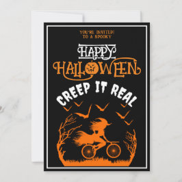 Convites Feliz Halloween Creep It Real Festa de Fantasia 
