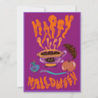 Feliz Halloween potion café bruxa