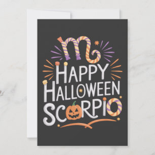 Convites Feliz Halloween, Scorpio Halloween Cote Escorpião
