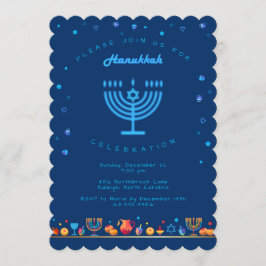Convites Feliz Hanukkah Bela Festa Judaica