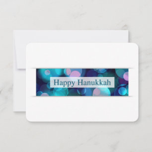 Convites feliz hanukkah (bokeh)