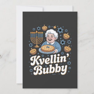 Convites Feliz Hanukkah Engraçado Feriado Judeu Kvellin Bub