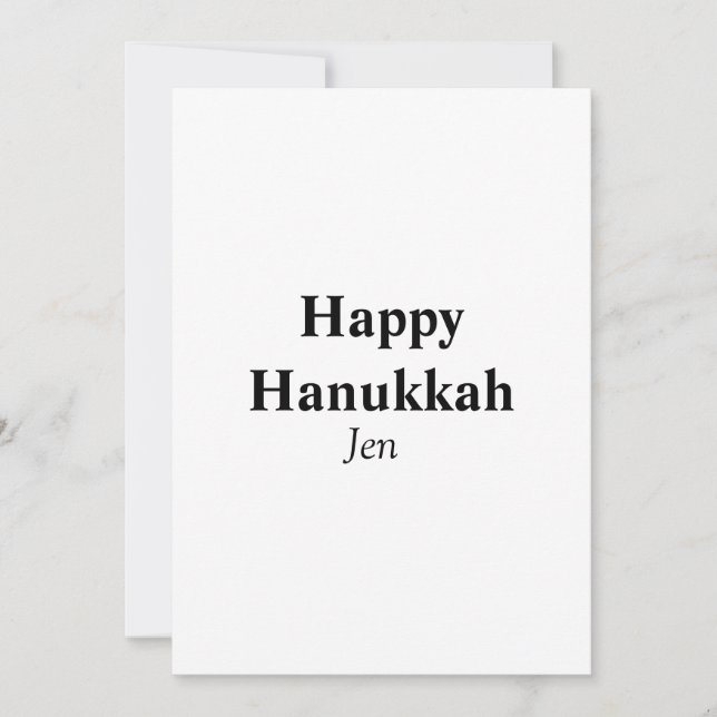 Convites Feliz Hanukkah seu nome texto imagem editável  (Frente)