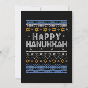 Convites Feliz Hanukkah Ugly Shirt Festival Gift