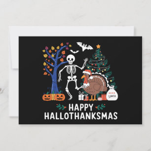 Convites Feliz Holiday Season Hift Fall da Hallothanksmas F
