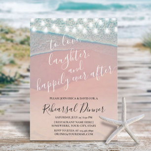 Convites Feliz Janto De Ensaio De Casamento De Praia