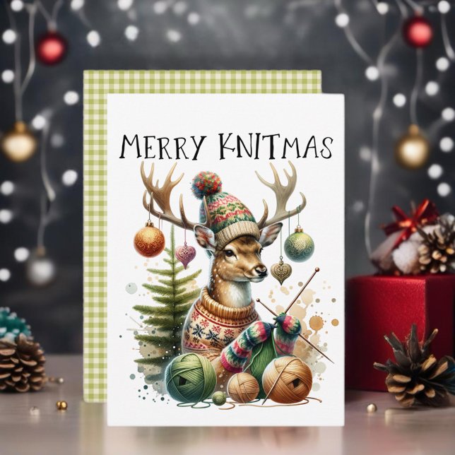 Convites Feliz Knittmas de Natal (For yarn lovers and craft enthusiasts. )