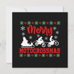 Convites Feliz Motocross Natal Motoqueiro Papai Noel Feio N