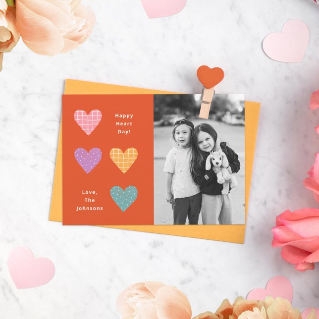 Convites Feliz Namorados da Família Pastel Hearts Day (Criador carregado)