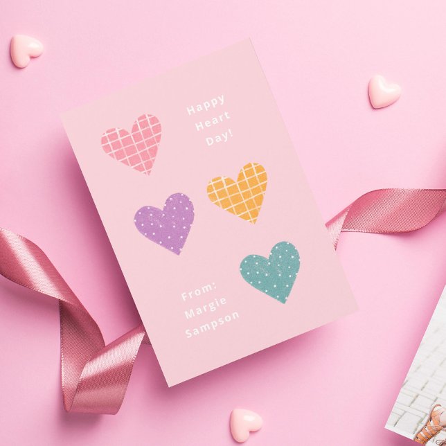 Convites Feliz Namorados de Sala de Aula do Pastel Day (Criador carregado)