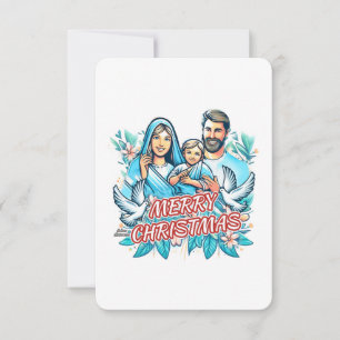 Convites Feliz Natal - A Santa Família - Natividade