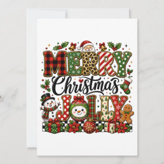 Convites Feliz Natal Alegre Fofo