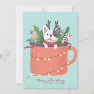 Convites Feliz Natal: Arte Ilustradora de Cão