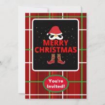 Feliz Natal Cheque Xadrez de festa de Natal