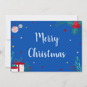 Convites Feliz Natal com Ornaments, Presents & Garland