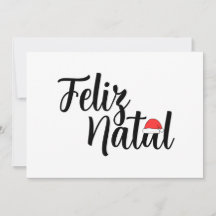 Feliz Natal com um touca do Papai Noel