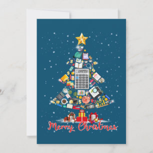 Convites Feliz Natal Contador Papai Noel Árvore de Natal CP