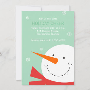 Convites Feliz Natal de Snowman