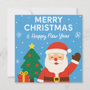 Convites Feliz Natal e Ano Novo - Papai Noel