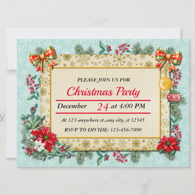 Convites Feliz Natal e Ano Novo Pelo Amor (Frente)