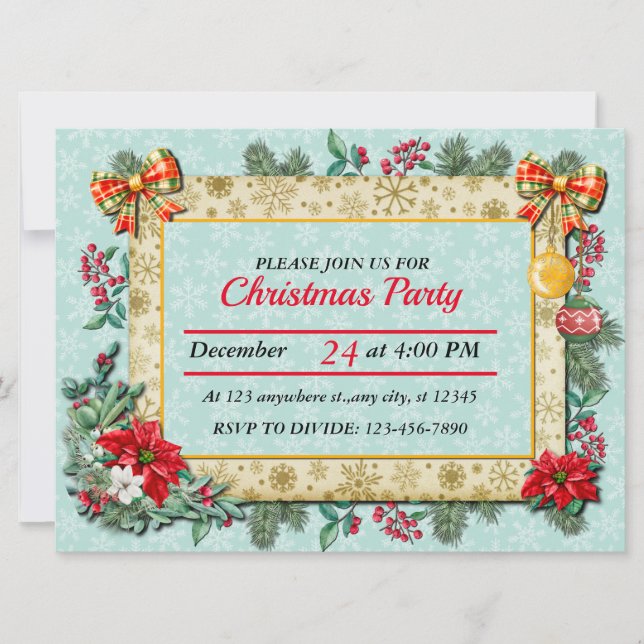 Convites Feliz Natal e Ano Novo Pelo Amor (Frente)