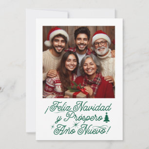 Convites Feliz Natal e Próspero Ano Novo com Foto